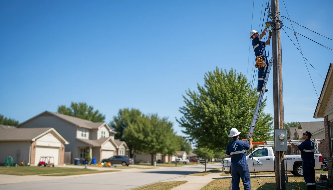 Residential electrician providing installation services in Bradenville, PA